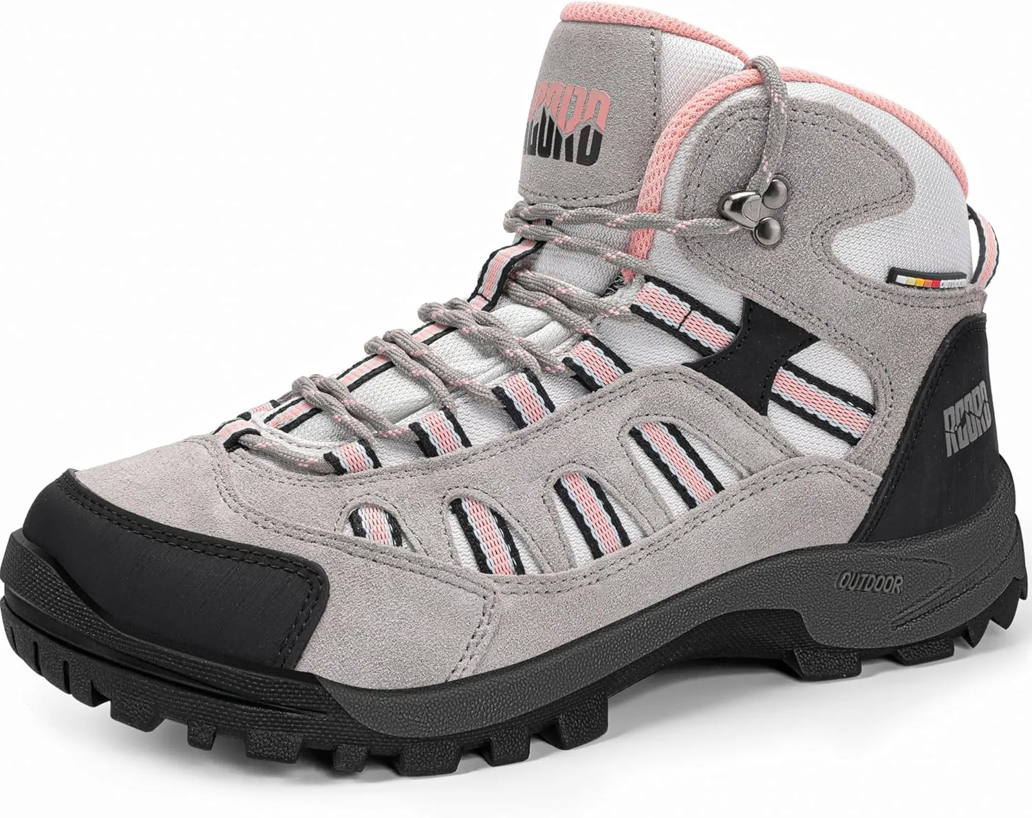 @ R CORD Womens Hiking Boots Waterproof Lightweight Hiking Boots Women Ankle Support Hiking Shoes Backpacking Boots Breathable Non-slip Hiking Boot for Outdoors