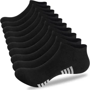10 Pairs Mens Ankle Socks Cushioned Athletic Running Casual Low Cut Socks for Men