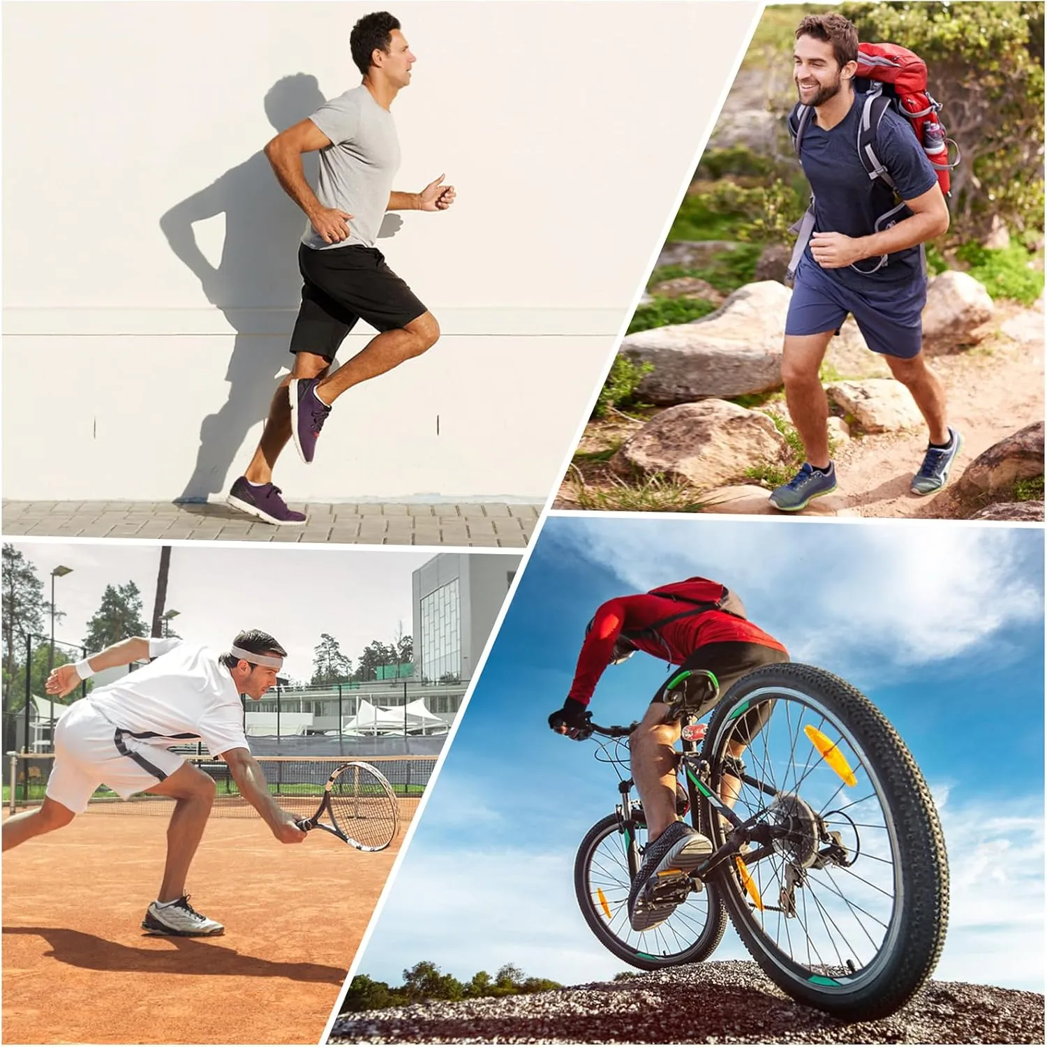 10 Pairs Mens Ankle Socks Cushioned Athletic Running Casual Low Cut Socks for Men