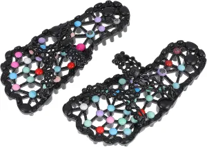 1Pair Massage Slippers for Women Non Skid Household Foot Care Footwear Comfortable Acupressure Design for Relaxation Health for Home Bath Spa Use