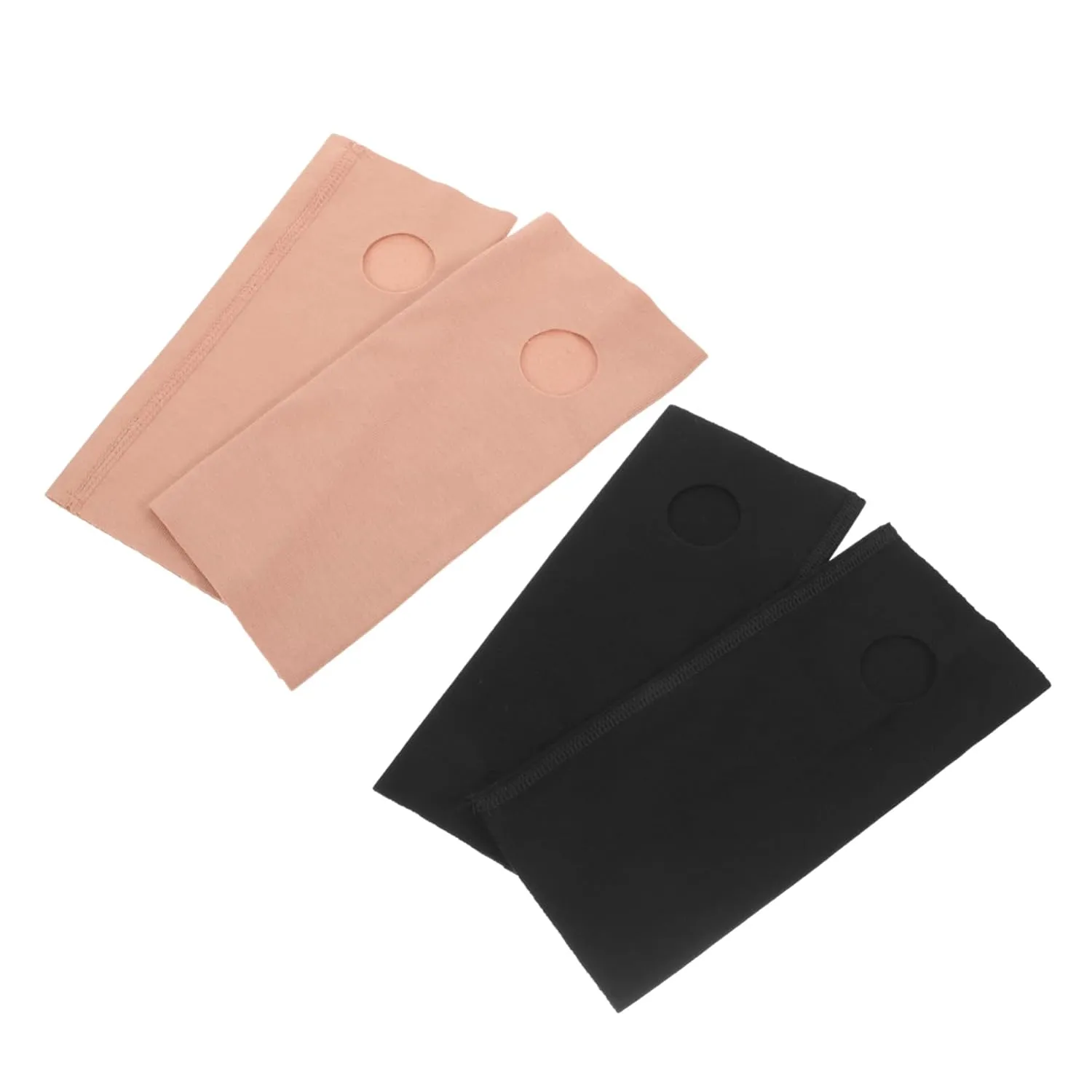 2 Pairs Ankle Support Sleeves Elastic Foot Tendon Wraps for Cold Protection Lightweight Ankle Fixing Tool for Sports Suitable for Men and Women Skin Tone
