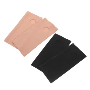 2 Pairs Ankle Support Sleeves Elastic Foot Tendon Wraps for Cold Protection Lightweight Ankle Fixing Tool for Sports Suitable for Men and Women Skin Tone