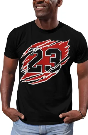 23 Slash Shirt to Match Jordan Retro Sneakers Low Mid High 1 2 3 4 5, Tee to Match Jordan 1s 2s 3s 4s 5s 6s