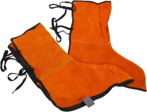 2pcs Safety Shoe Covers Welding Boots for Men Welder Shoe Cover Welding Shoe Covers Spats for Shoes Welding Boot Covers Welding Boot Cover for Men Welder Boots Cowhide Yellow