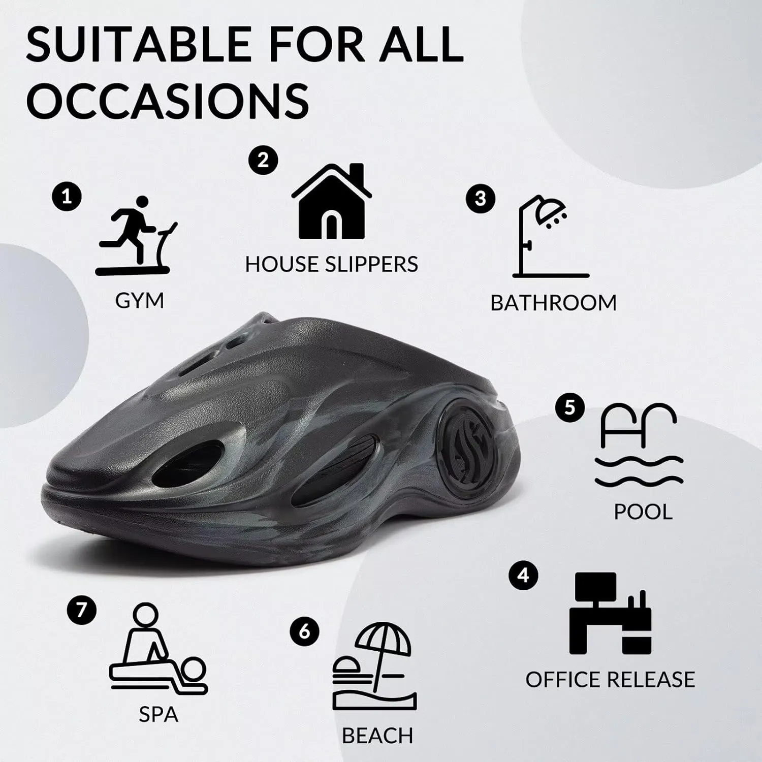 361° AG Whale 2 Recovery slides for men arch support mens slippers for plantar fasciitis relief house shoes orthopedic,Non slip closed toe sandals for shower beach gym,Aaron Gordon basketball slides