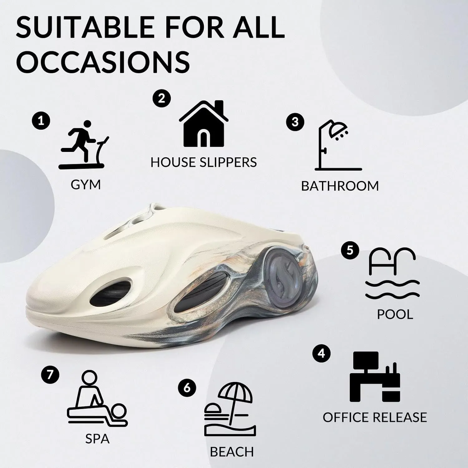 361° AG Whale 2 Recovery slides for men arch support mens slippers for plantar fasciitis relief house shoes orthopedic,Non slip closed toe sandals for shower beach gym,Aaron Gordon basketball slides