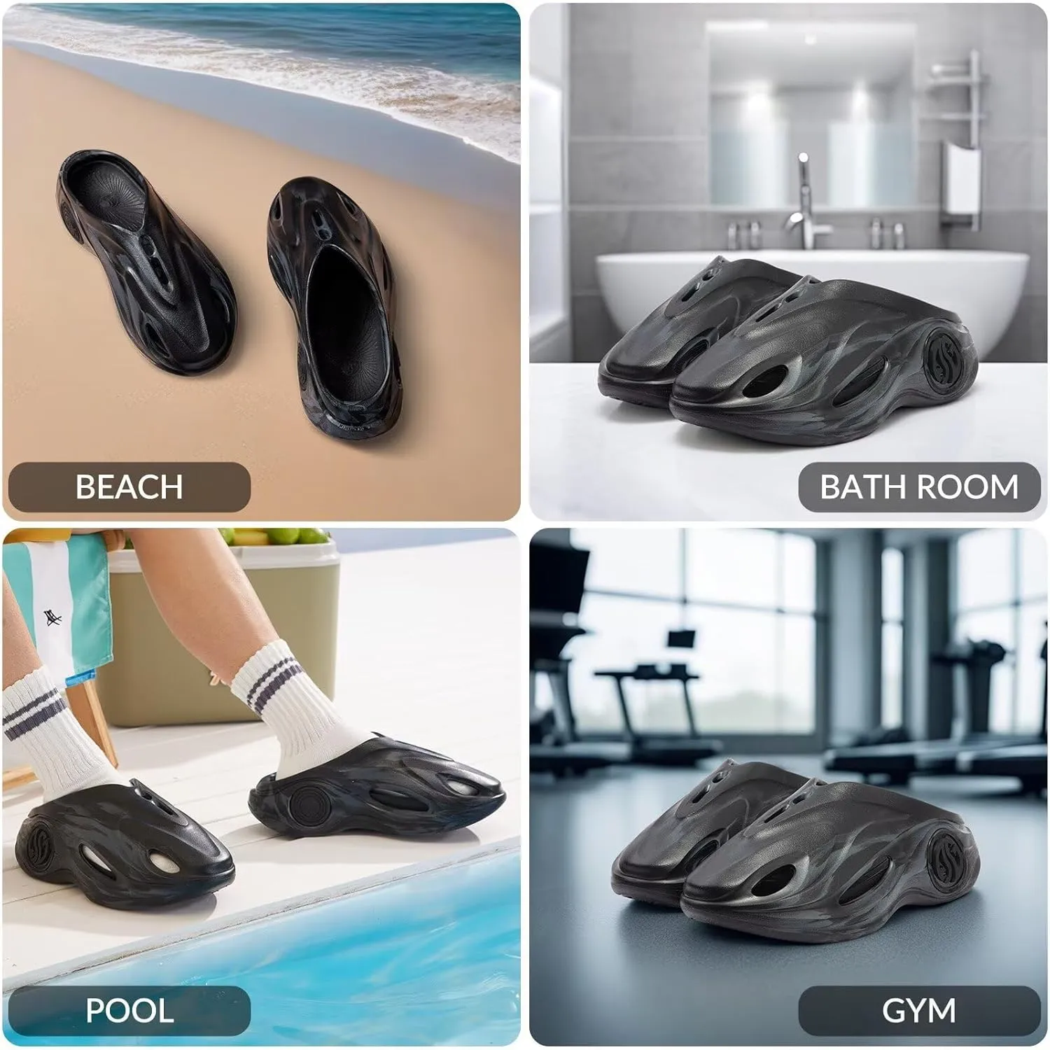 361° AG Whale 2 Recovery slides for men arch support mens slippers for plantar fasciitis relief house shoes orthopedic,Non slip closed toe sandals for shower beach gym,Aaron Gordon basketball slides