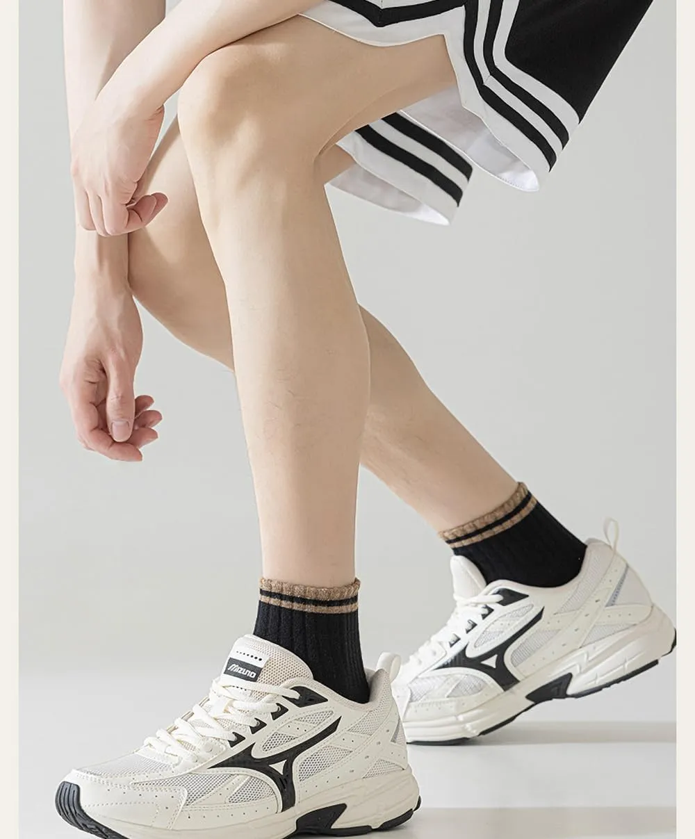 90% Cotton Cushioned Ankle Socks for Men and Women, Breathable Seamless Athletic Quarter Socks