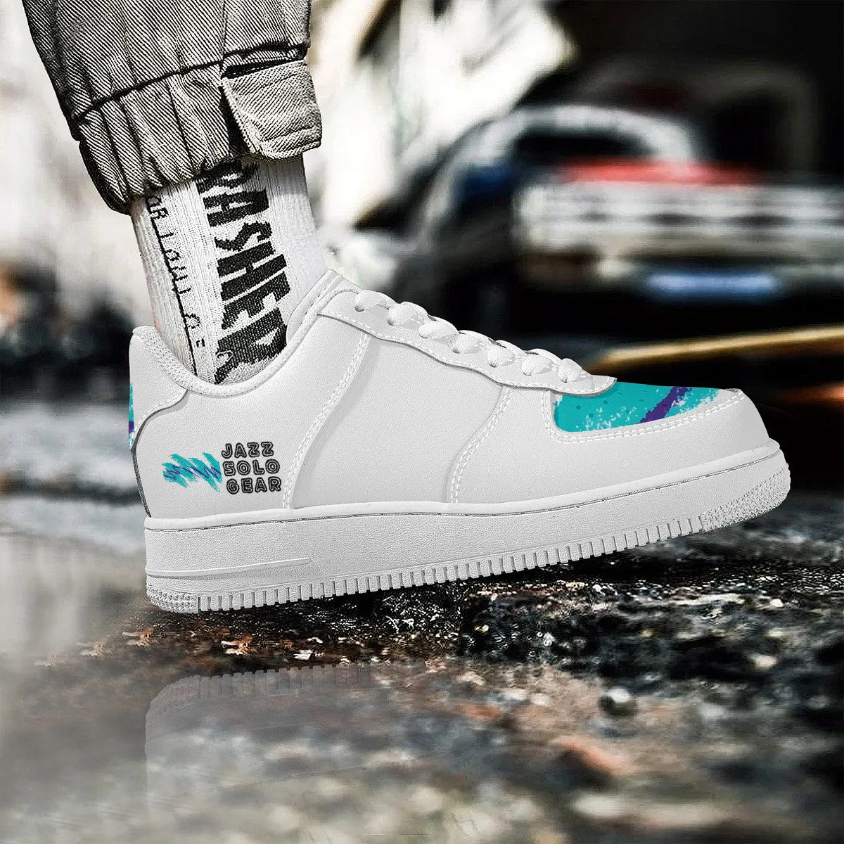 90 Jazz Solo Cup Pattern Low Top Unisex Sneaker