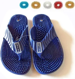Acupressure Massage Slippers Leg Foot Slipper Massager (Blue, 42)