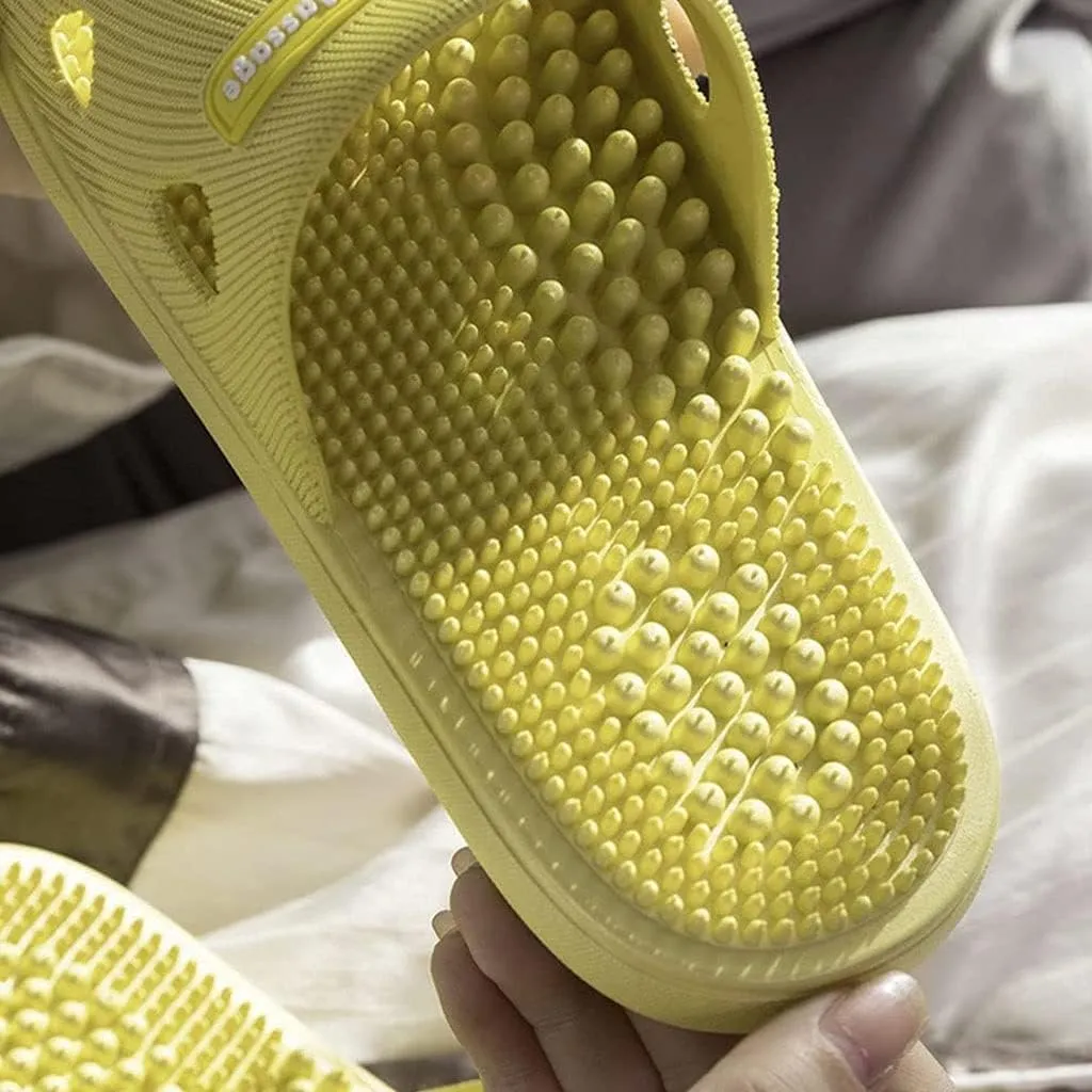 Acupressure Reflexology Bathroom Massage Slippers Shoes Sandals for Men& Women Home Shoes Shock Absorbing, Therapy Promoting Blood Circulation Myofascial Release Trigger Point 6.5-7 Women