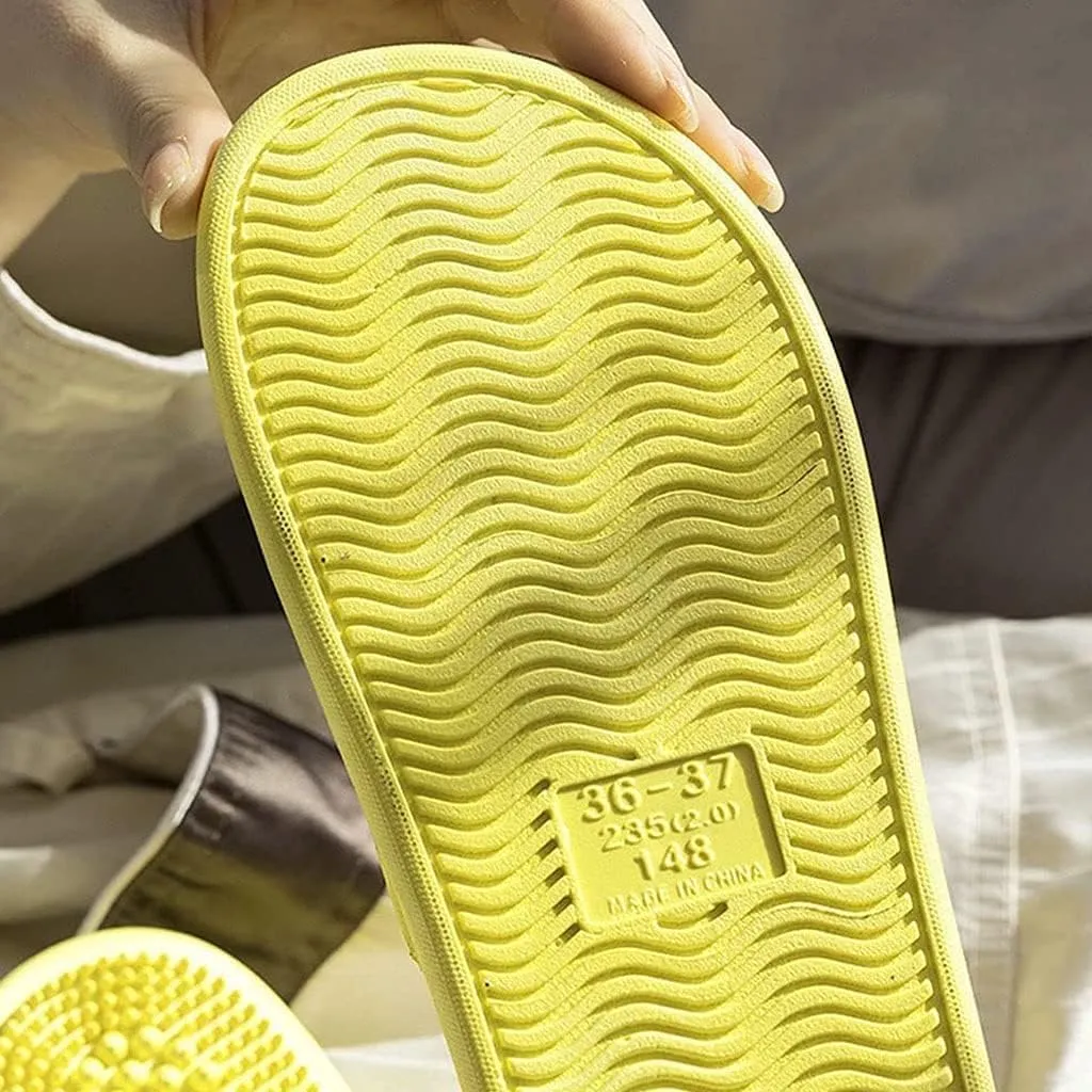Acupressure Reflexology Bathroom Massage Slippers Shoes Sandals for Men& Women Home Shoes Shock Absorbing, Therapy Promoting Blood Circulation Myofascial Release Trigger Point 6.5-7 Women