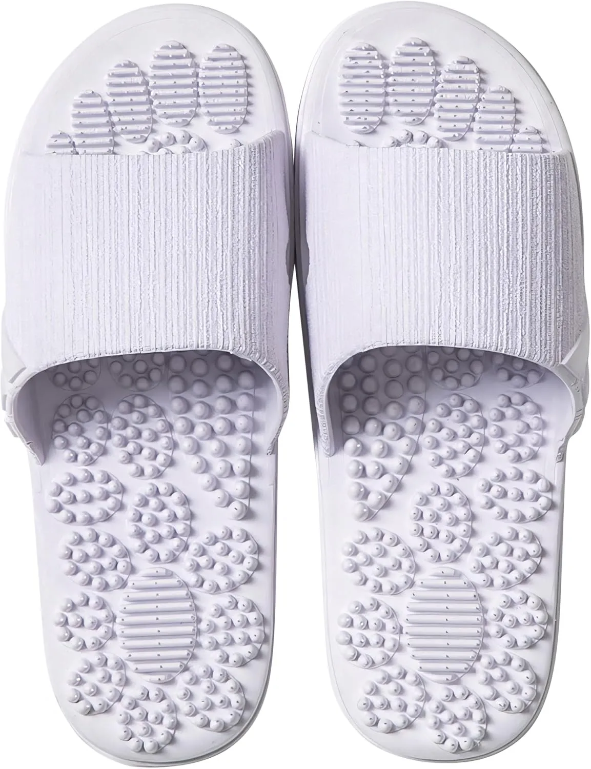 Acupressure Reflexology Slippers for Foot Acupoint Massage, Shiatsu Arch Pain Relief, Non-Slip Massage Shoes for Bath Shower