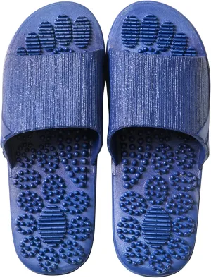 Acupressure Reflexology Slippers for Foot Acupoint Massage, Shiatsu Arch Pain Relief, Non-Slip Massage Shoes for Bath Shower