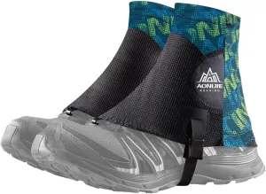 ADABOO Low Trail Gaiters, Running Gators, Ankle Gaiters for Hiking, Sandproof Ankle Shoe Covers Wrapid Gators, Low Gators Lightweight Breathable