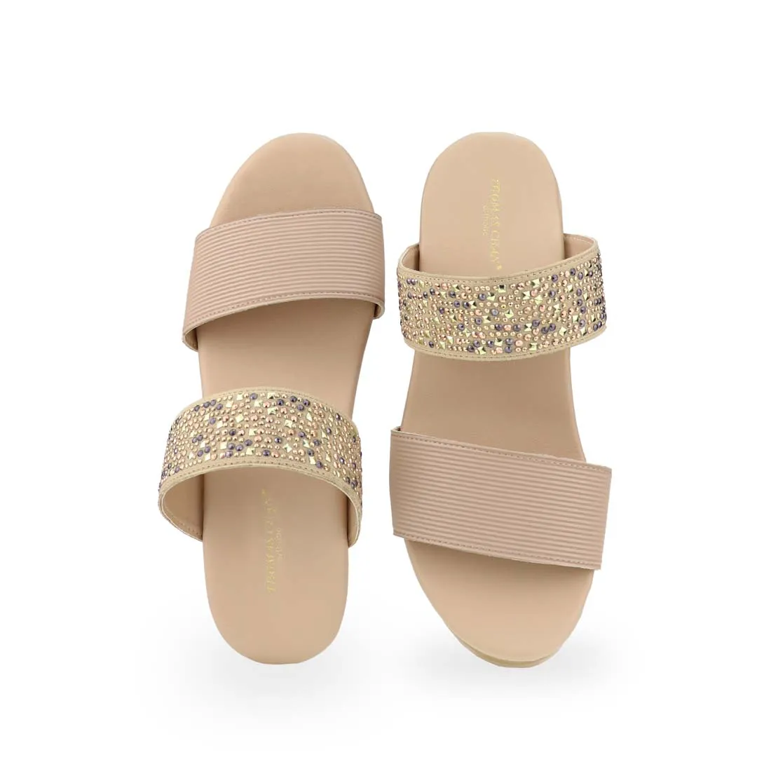[Add to Cart RM189] Strappy Rhinestone Heels 3"inch [Cushioned Footbed Series]