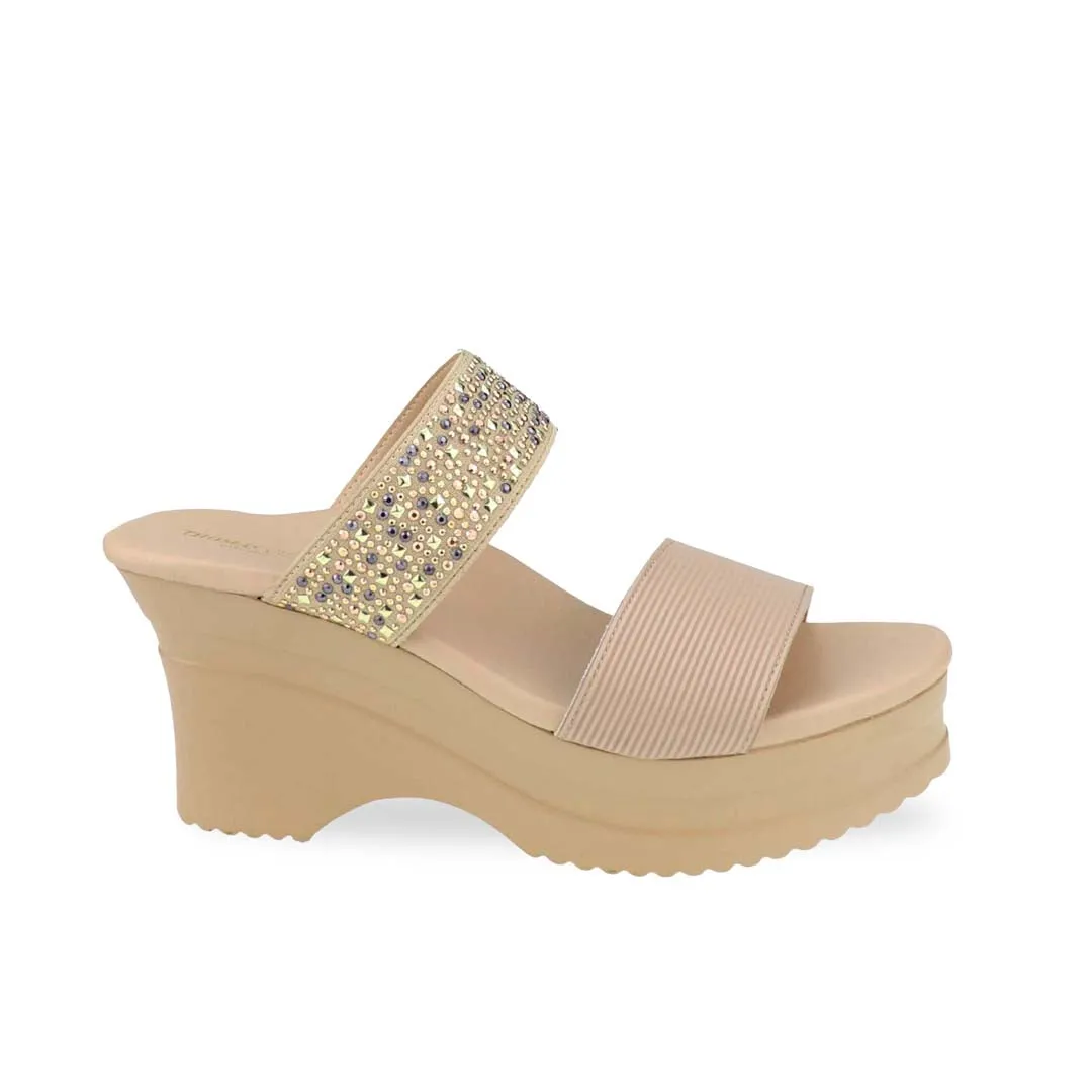 [Add to Cart RM189] Strappy Rhinestone Heels 3"inch [Cushioned Footbed Series]
