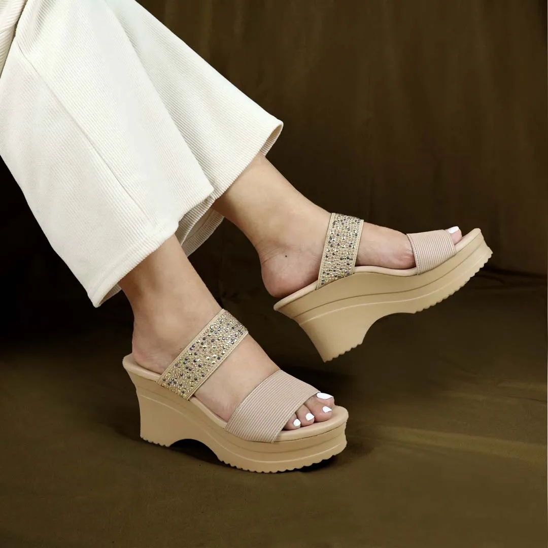 [Add to Cart RM189] Strappy Rhinestone Heels 3"inch [Cushioned Footbed Series]