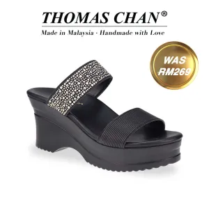 [Add to Cart RM189] Strappy Rhinestone Heels 3"inch [Cushioned Footbed Series]