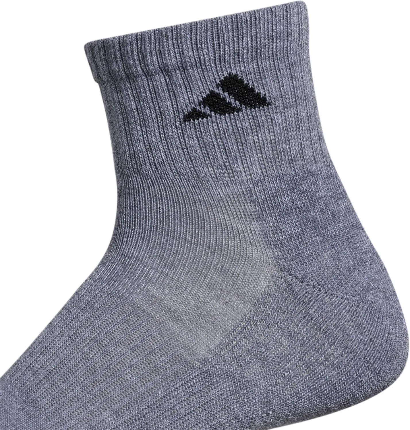 adidas 6-Pack, Athletic Cushioned Quarter Ankle Socks for Men with Arch Support