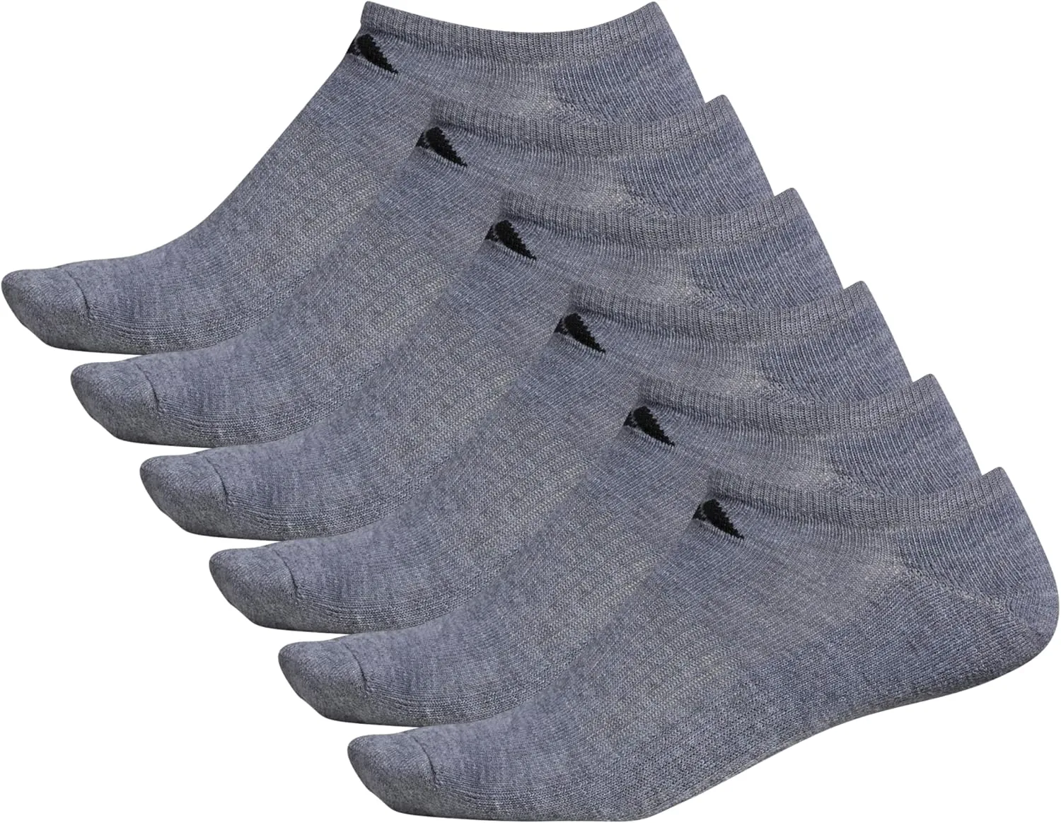 adidas Men's Athletic Cushioned 6-Pack No Show, Socks for Men