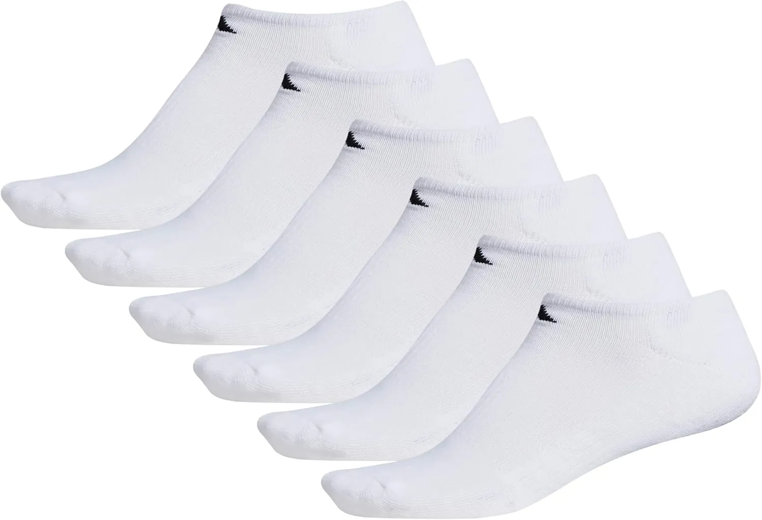 adidas Men's Athletic Cushioned Socks, 6-Pack No Show with Arch Support