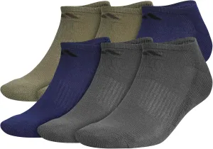 adidas Men's Athletic Cushioned Socks, 6-Pack No Show with Arch Support