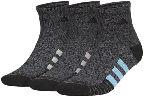 adidas Men's Cushioned Quarter Socks (3 Pairs)