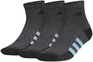 adidas Men's Cushioned Quarter Socks (3 Pairs)