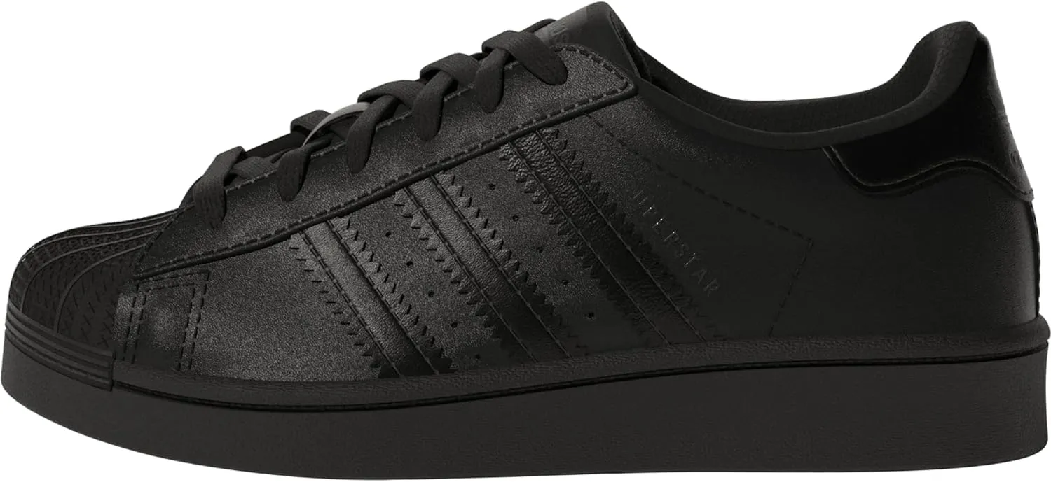 adidas Originals Superstar I Basketball Fashion Sneaker (Infant/Toddler),Black/Black/Black,7 M US Toddler
