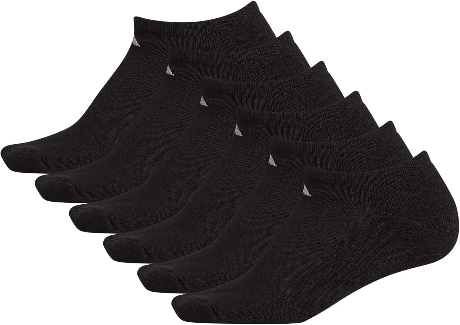 adidas Women's Athletic Cushioned 6-Pack No Show, Socks - No Show Socks for Secure Fit, Cushioned Comfort, Low Profile