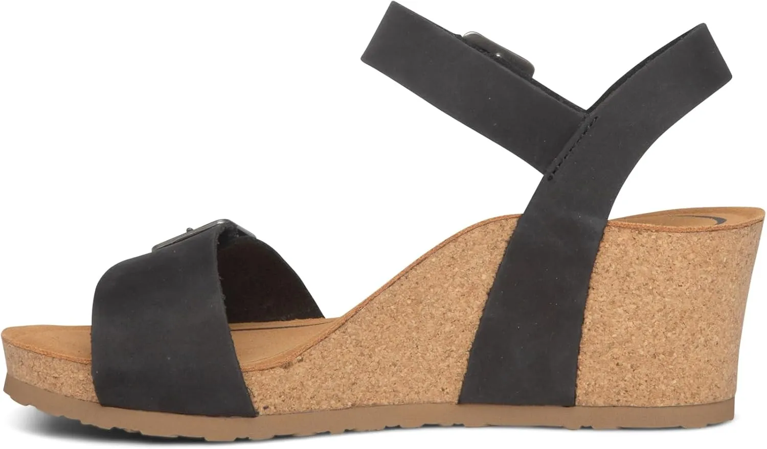 Aetrex Women's Lexa Orthopedic Adjustable Ankle Strap Arch Support Wedge Sandals