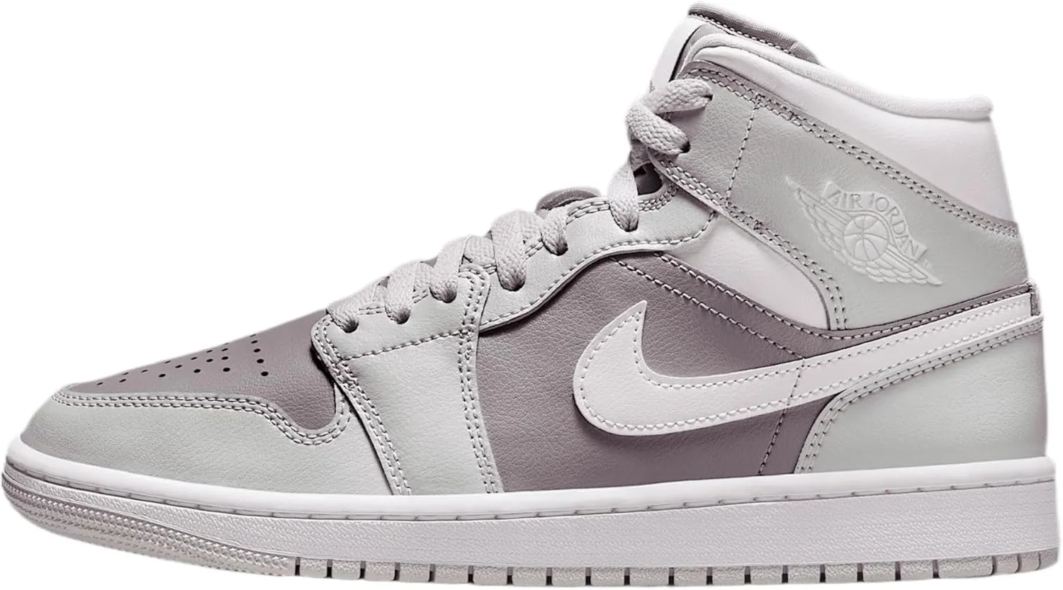 Air Jordan 1 Mid Women's Shoes (BQ6472-008, Photon Dust/Atmosphere Grey/White) Size 11
