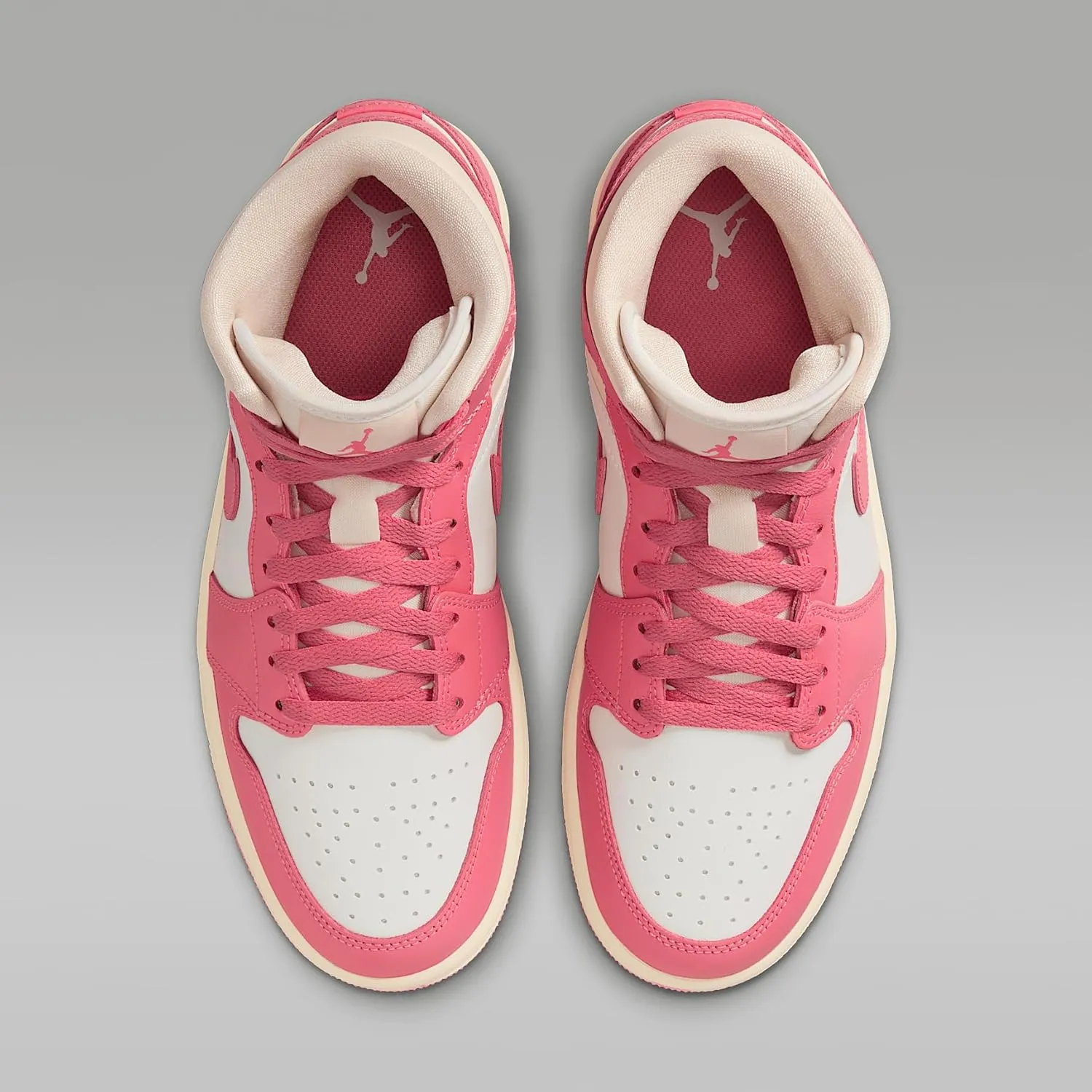 Air Jordan 1 Mid Women's Shoes (BQ6472-109, Sail/Guava Ice/Muslin/Pink Salt)