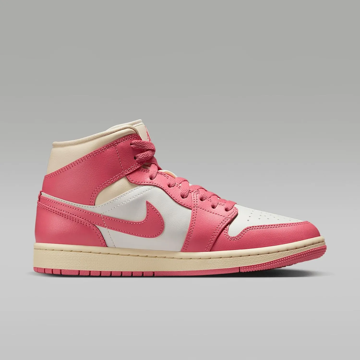 Air Jordan 1 Mid Women's Shoes (BQ6472-109, Sail/Guava Ice/Muslin/Pink Salt)
