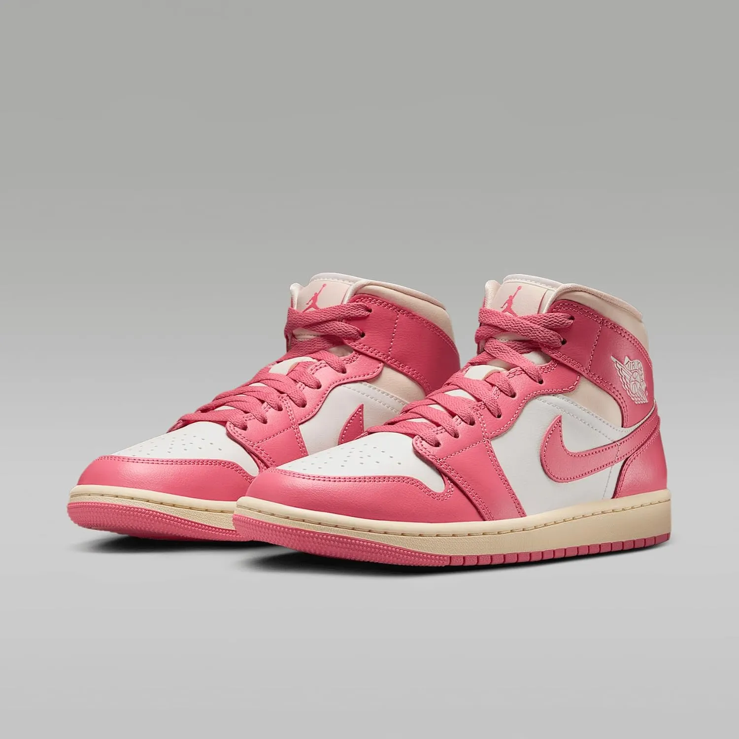 Air Jordan 1 Mid Women's Shoes (BQ6472-109, Sail/Guava Ice/Muslin/Pink Salt)