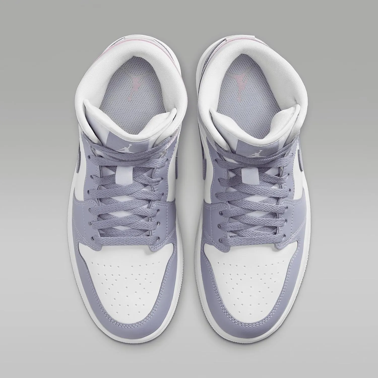 Air Jordan 1 Mid Women's Shoes (BQ6472-510, Indigo Haze/White/Doll)