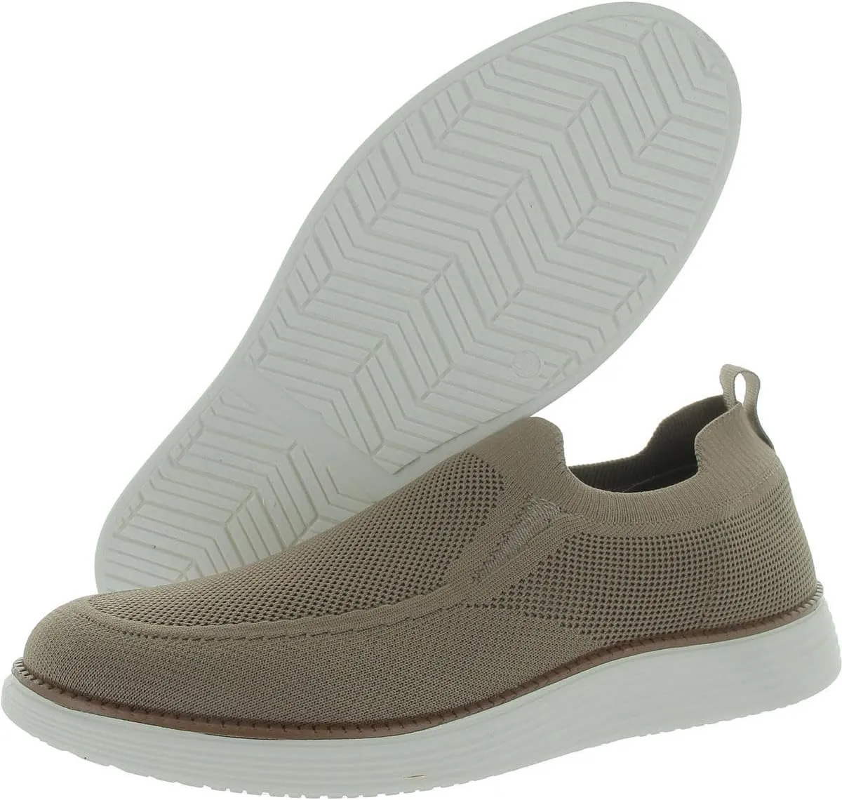 AKADEMIKS Men's Olney Knit Slip-On, Comfortable Lightweight Casual Shoes for Easy Wear