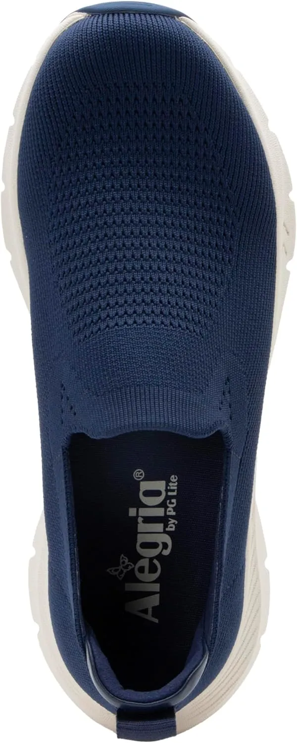Alegria ReBounce Waze Lightweight Athletic Slip On with Knit Upper Handfree Shoes Lightweight Athletic Slip On with Knit Upper