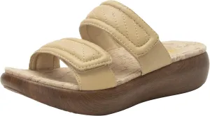 Alegria Womens Brayah Leather Slide Sandal