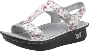 Alegria Womens Kerri - Timeless Comfort, Arch Support and Travel Style - Casual Open Toe T-Strap Platform Leather Sandal