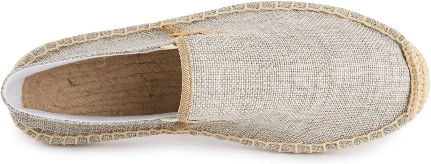 Alexis Leroy Men's Fashion Casual Canvas Slip on Flat Espadrilles