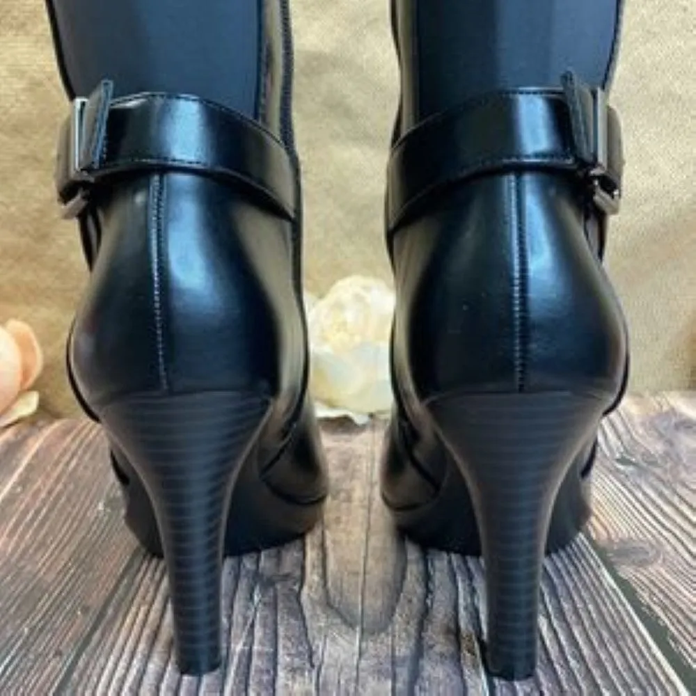 Alfani Black Wide-Calf Vennuss Boots 7M-WC