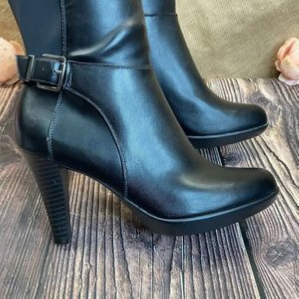 Alfani Black Wide-Calf Vennuss Boots 7M-WC