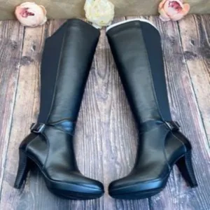 Alfani Black Wide-Calf Vennuss Boots 7M-WC