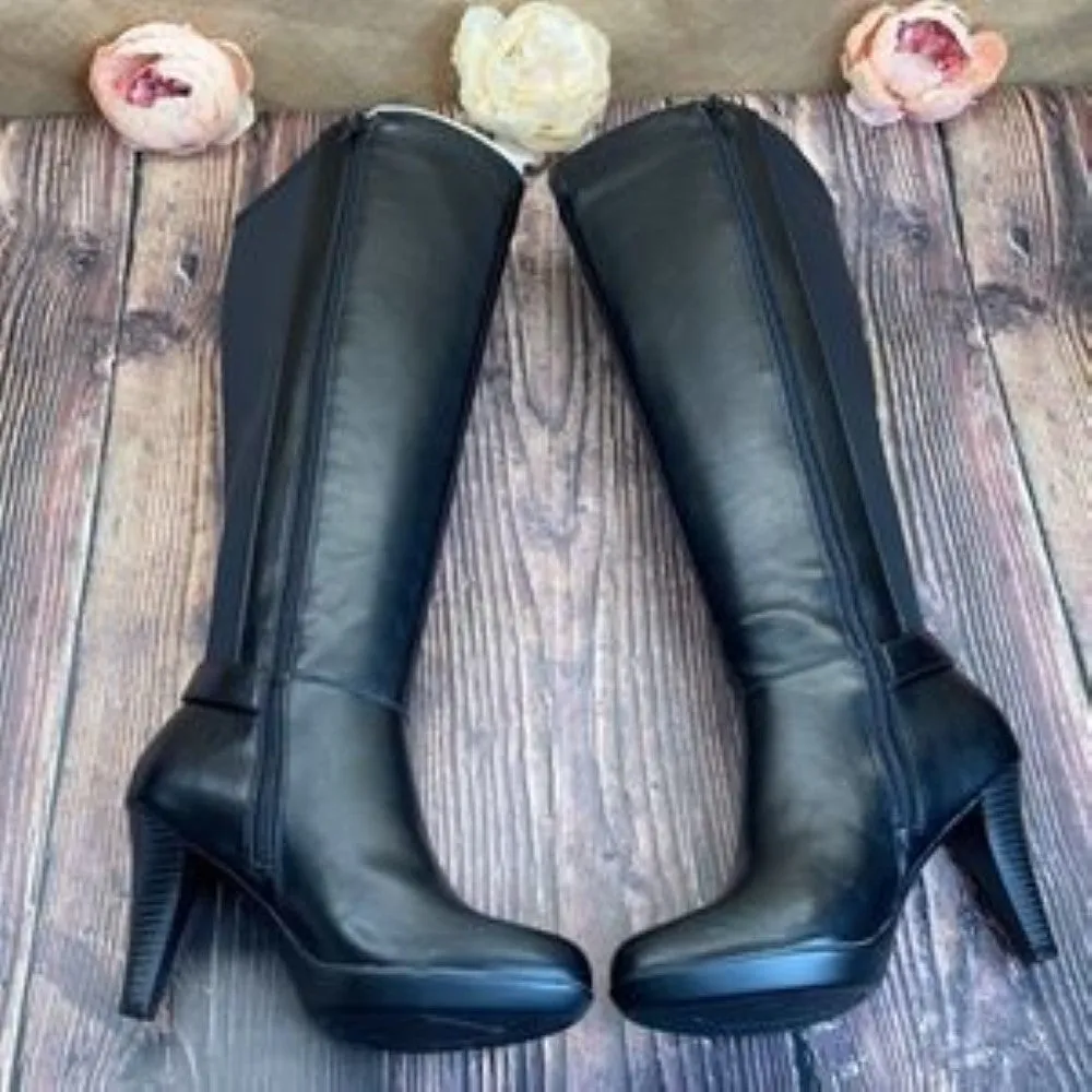 Alfani Black Wide-Calf Vennuss Boots 7M-WC