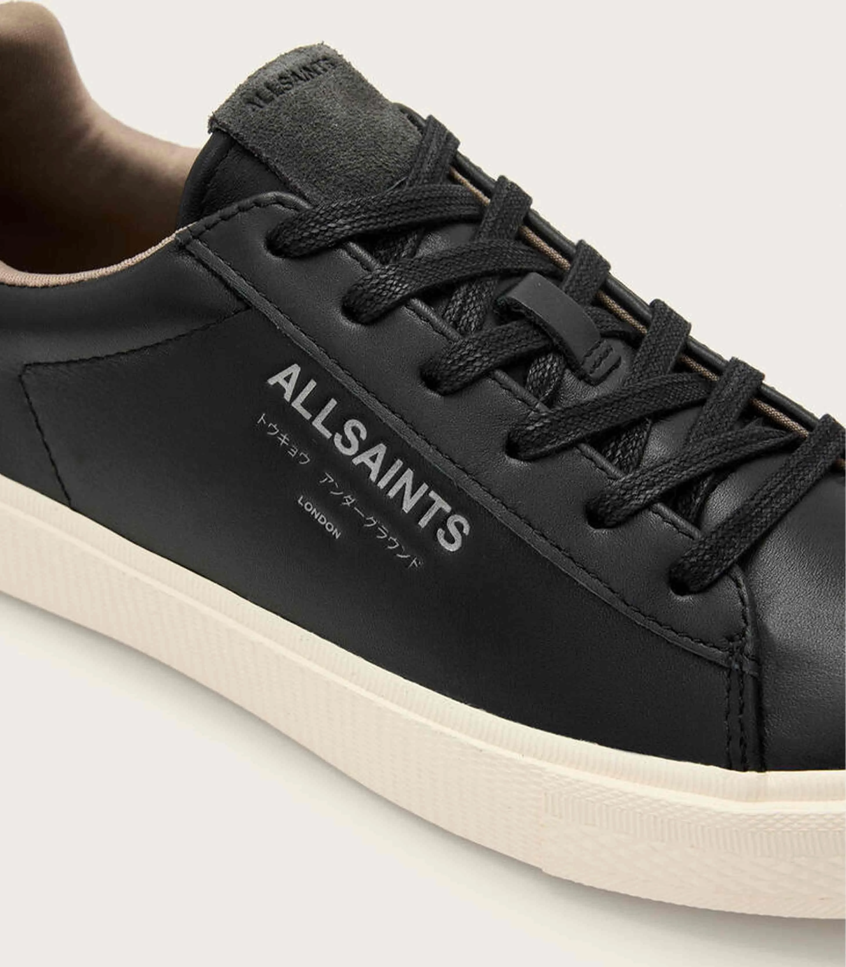 AllSaints - Underground Leather Low Top Trainers