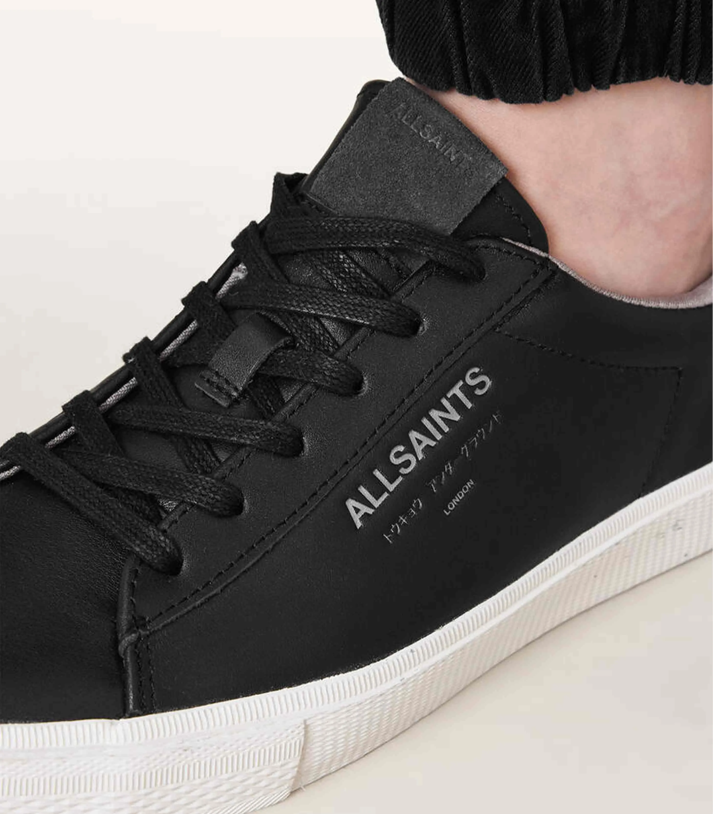 AllSaints - Underground Leather Low Top Trainers