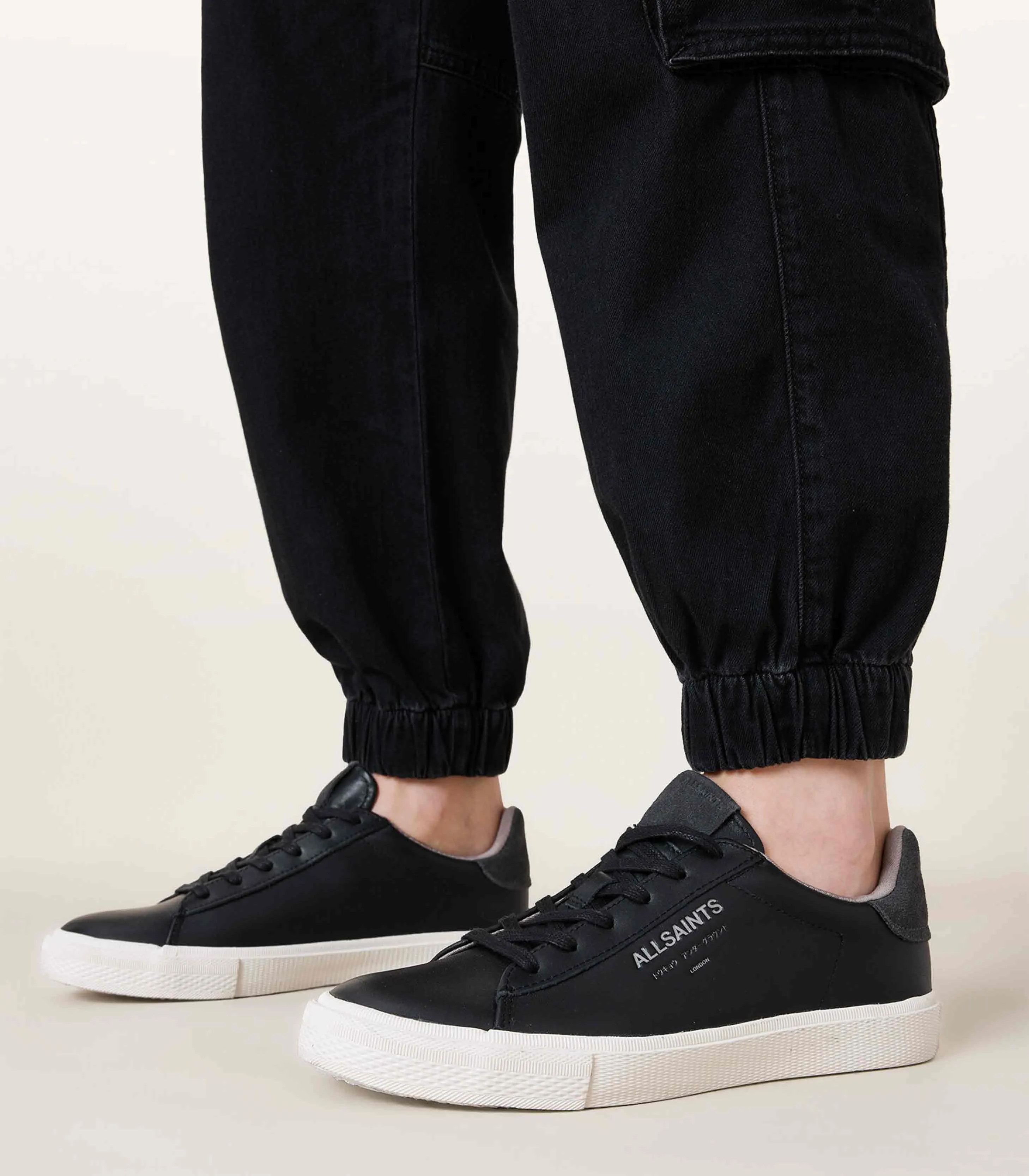 AllSaints - Underground Leather Low Top Trainers