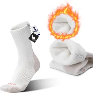 Alpaca Wool Boots Socks Men Women Thermal Warm Compression Cushioned Thick Winter Hunting Socks Hiking